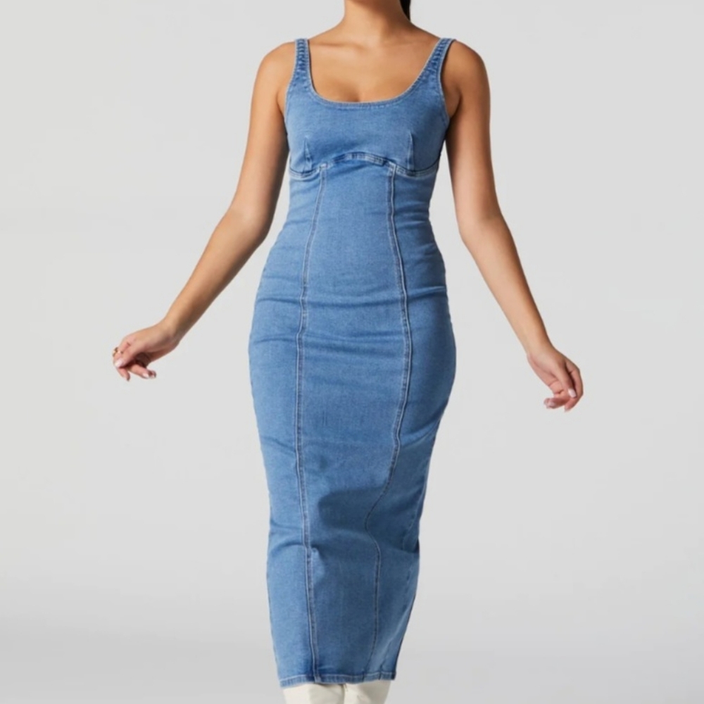 Denim dress